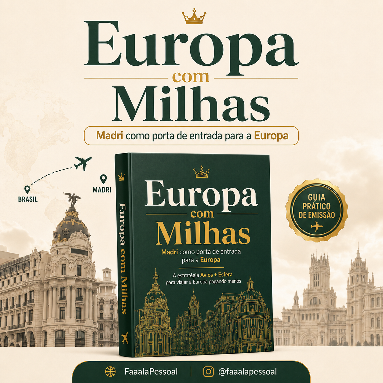 E-book Europa com Milhas — Mockup do produto